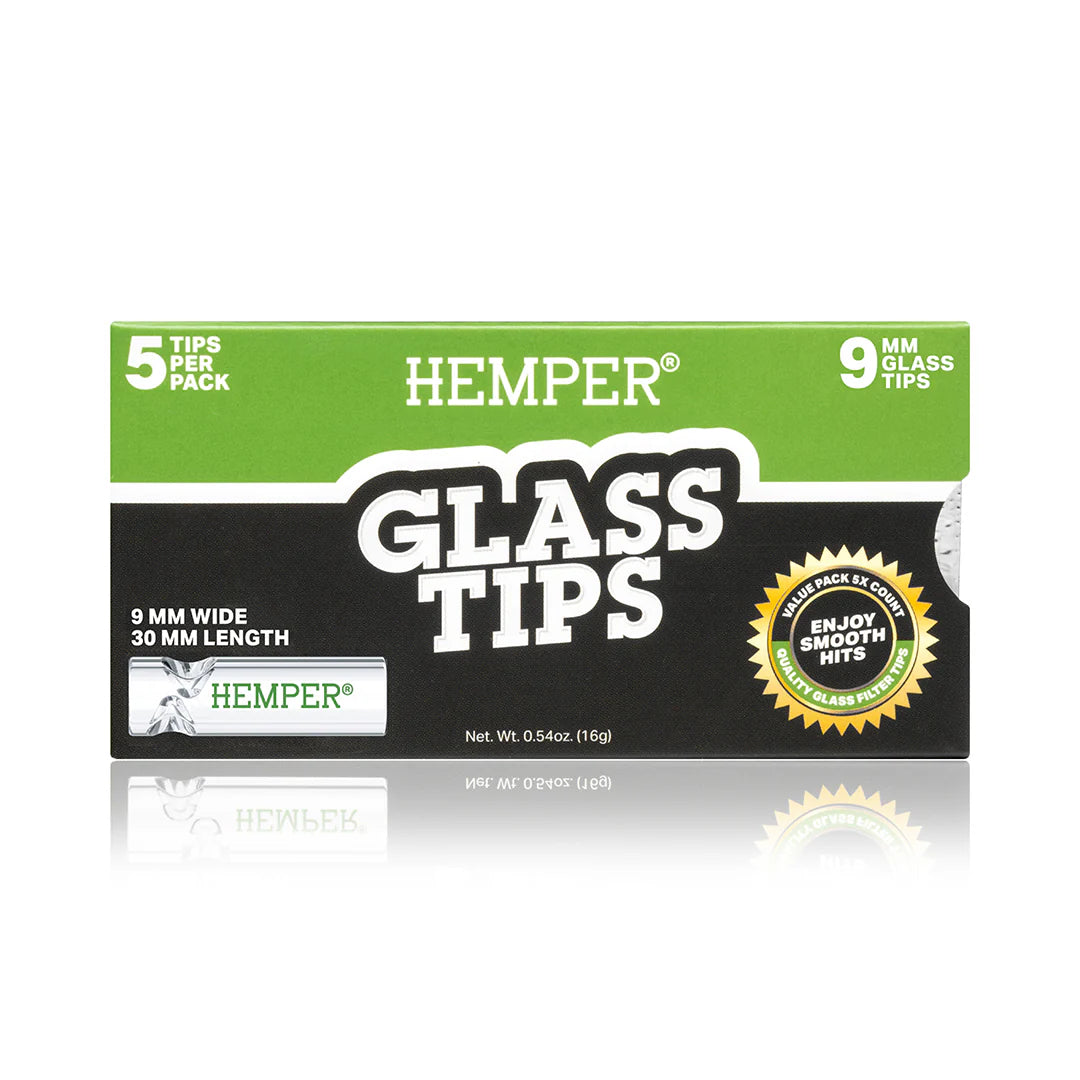 Hemper Glass Filter Tips - 5 Per Pack