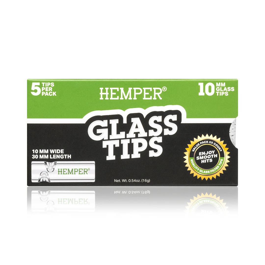 Hemper Glass Filter Tips - 5 Per Pack
