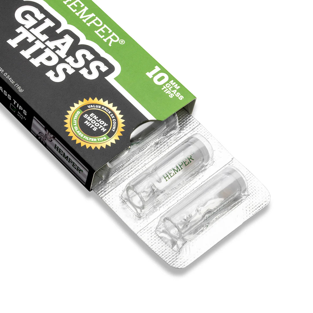 Hemper Glass Filter Tips - 5 Per Pack