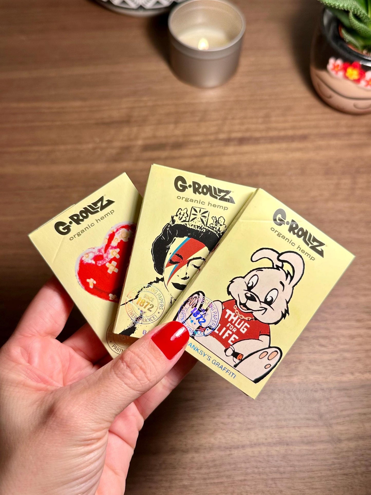 G-Rollz | 50 1 1/4 Size Papers + Tips & Tray + Bamboo Poker