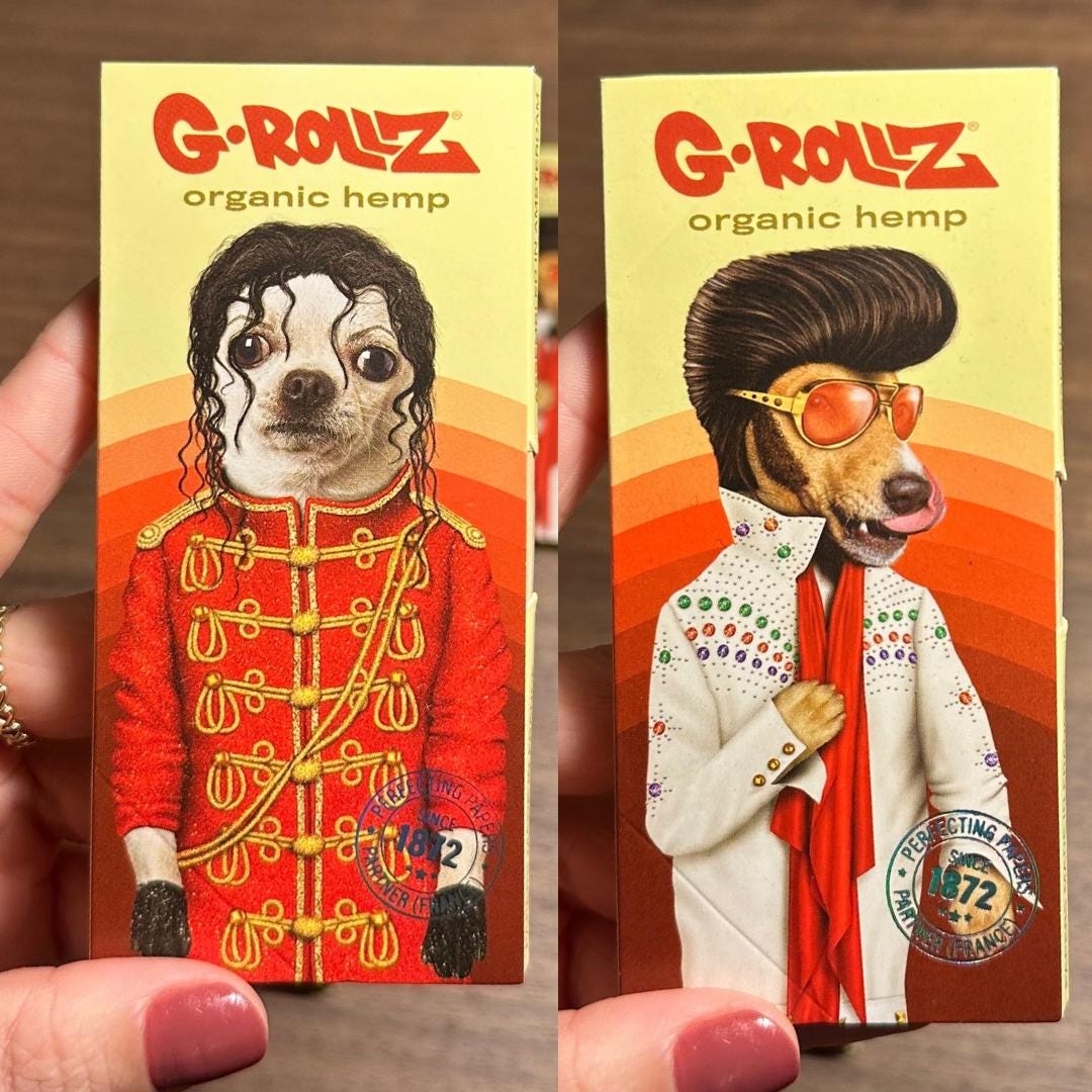 G-Rollz | 50 King Size Papers + Tips & Tray + Bamboo Poker