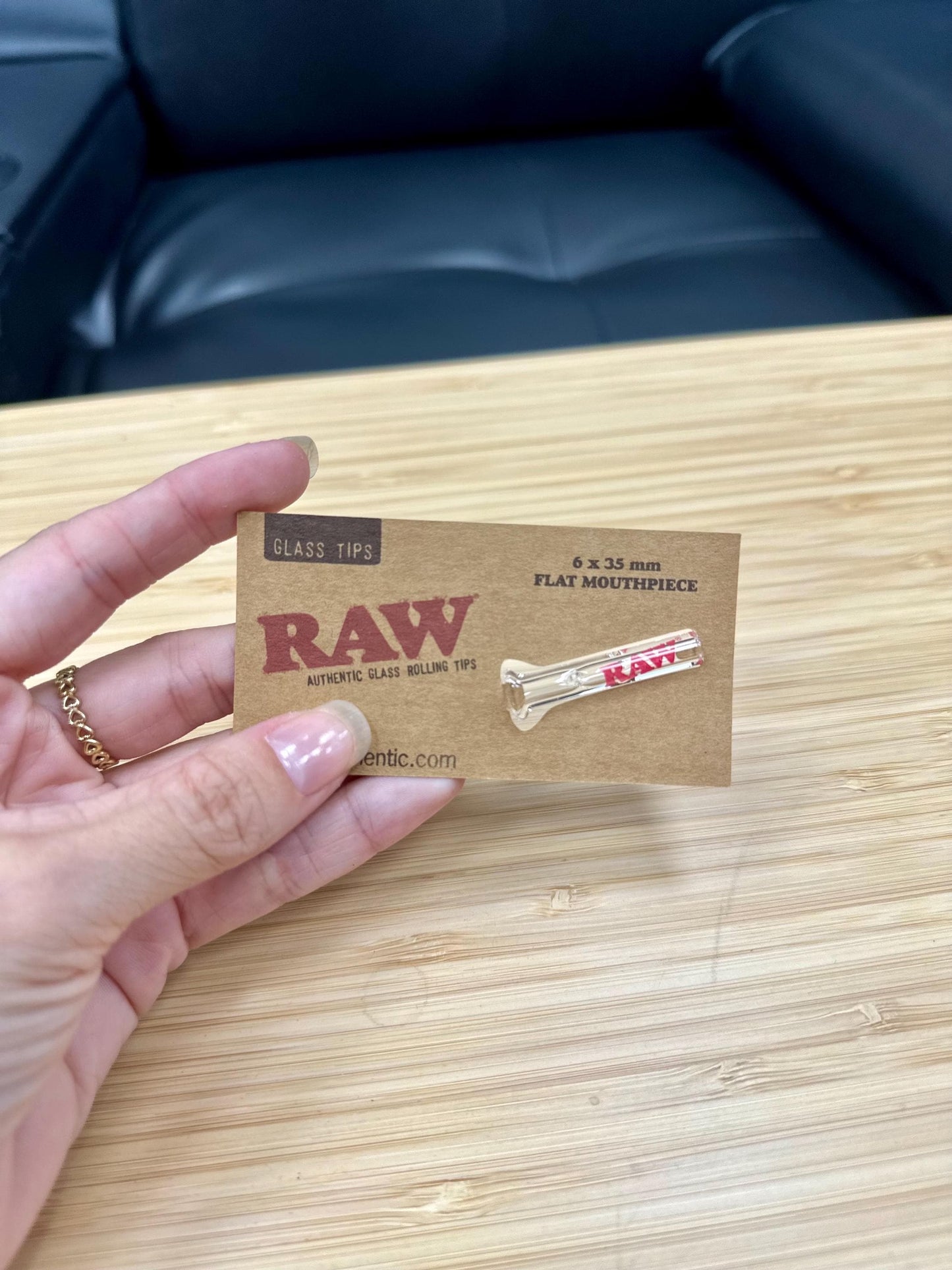 RAW Glass Tips With Flat Mouthpiece