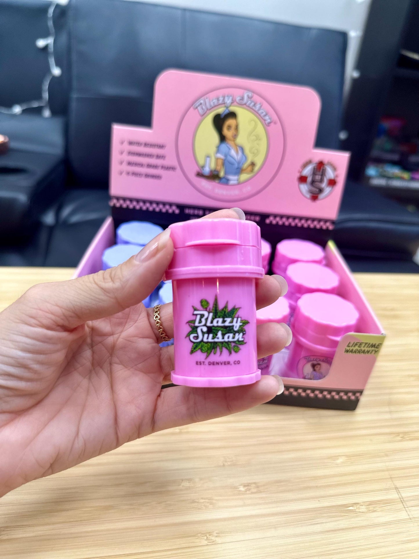 BLAZY SUSAN - Mini 4-Piece Herb Saver Grinder