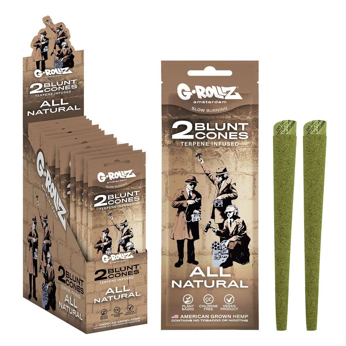 G-ROLLZ - Blunt Cones - 2 Per Pack