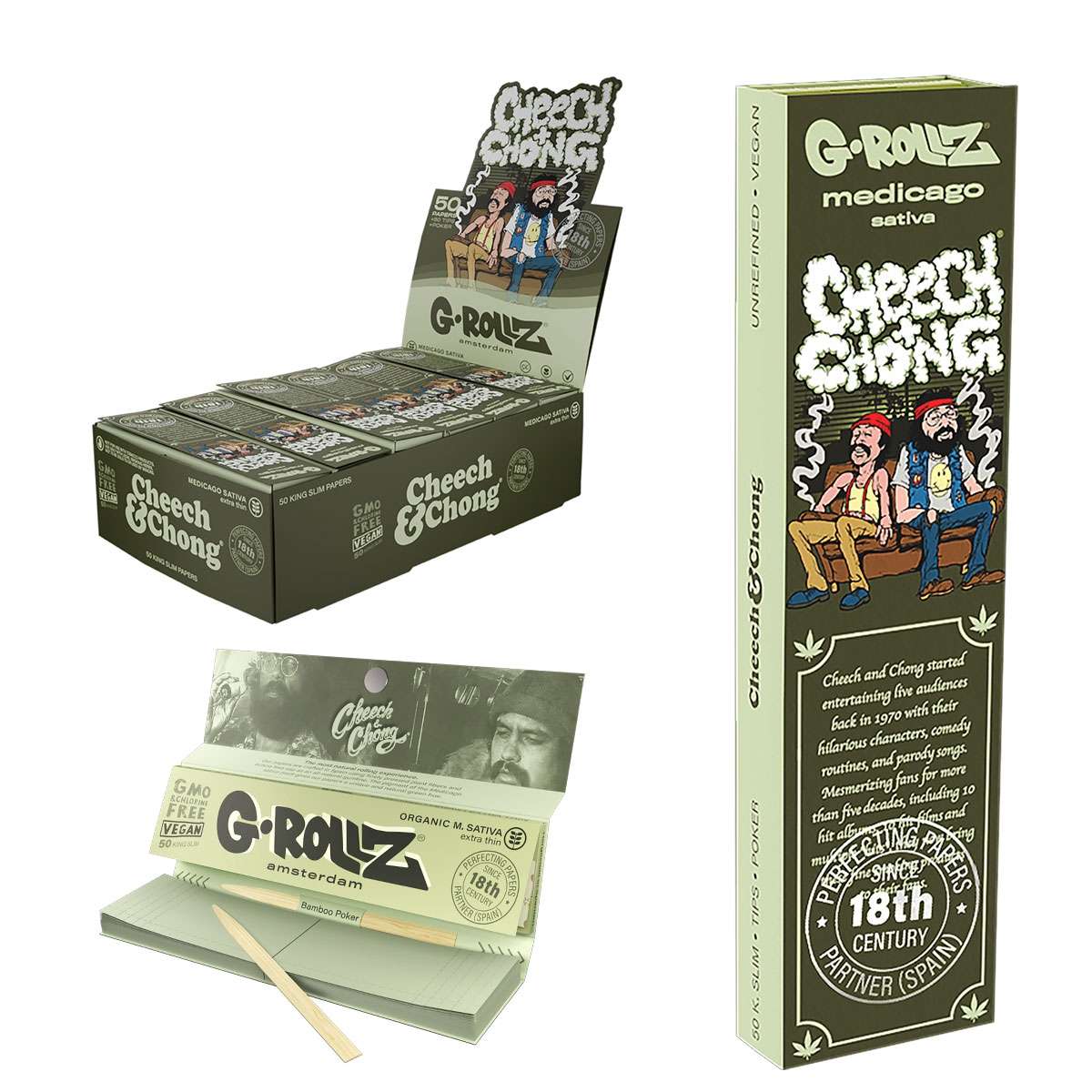 G-ROLLZ - King Size Rolling Papers , Tips & Poker.