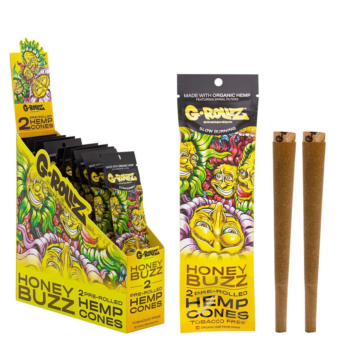 G-ROLLZ Pre-Rolled Cones - 2 Cones Per Pack