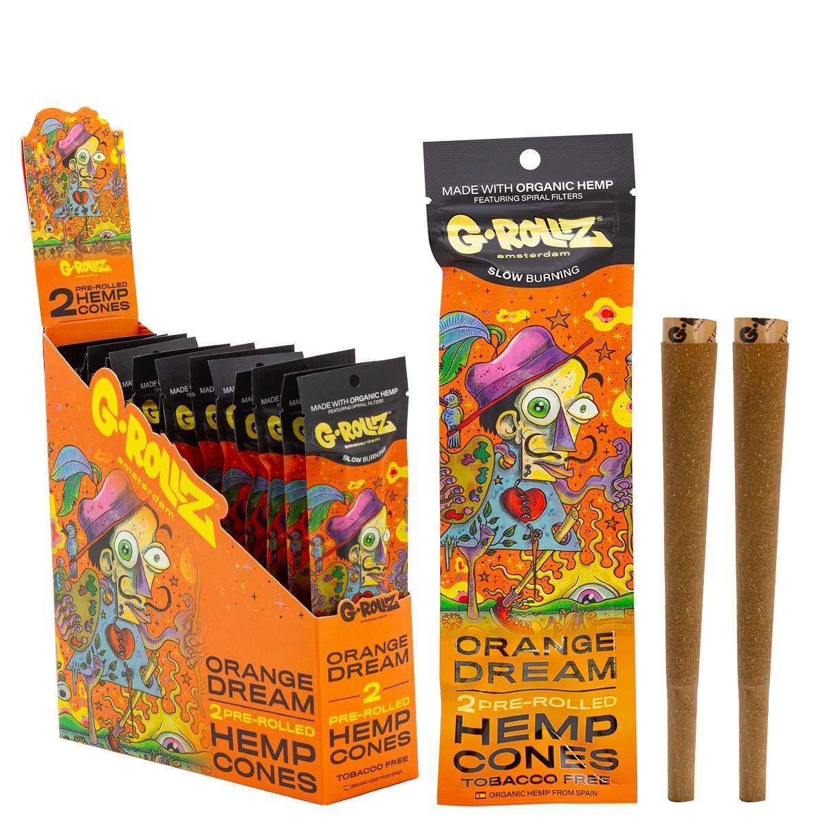 G-ROLLZ Pre-Rolled Cones - 2 Cones Per Pack