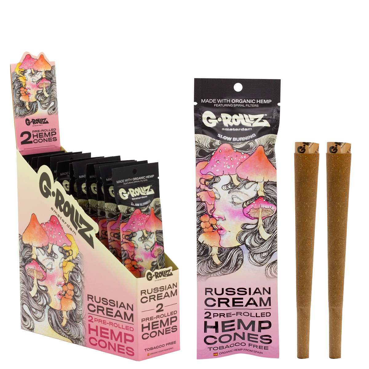 G-ROLLZ Pre-Rolled Cones - 2 Cones Per Pack