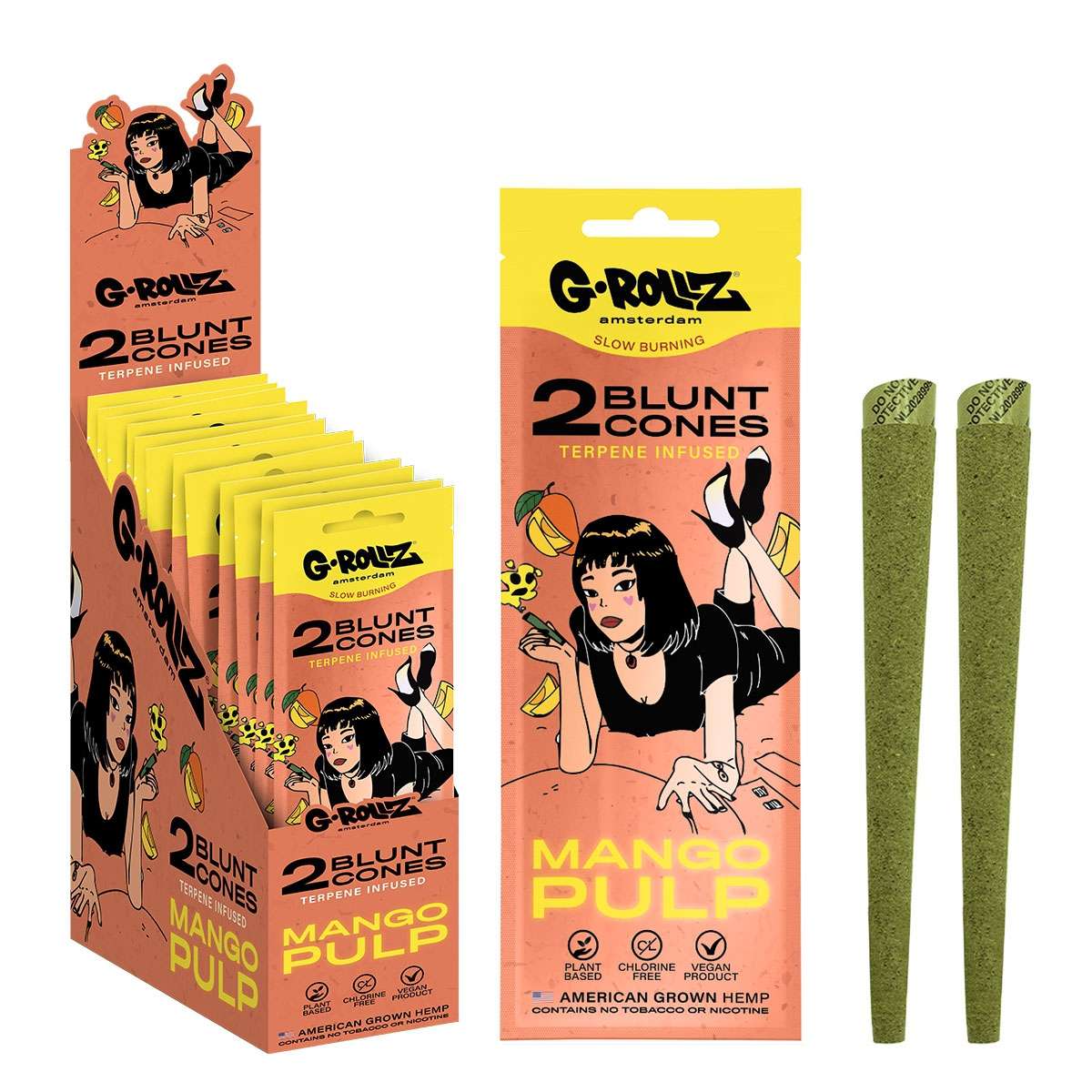G-ROLLZ - Blunt Cones - 2 Per Pack