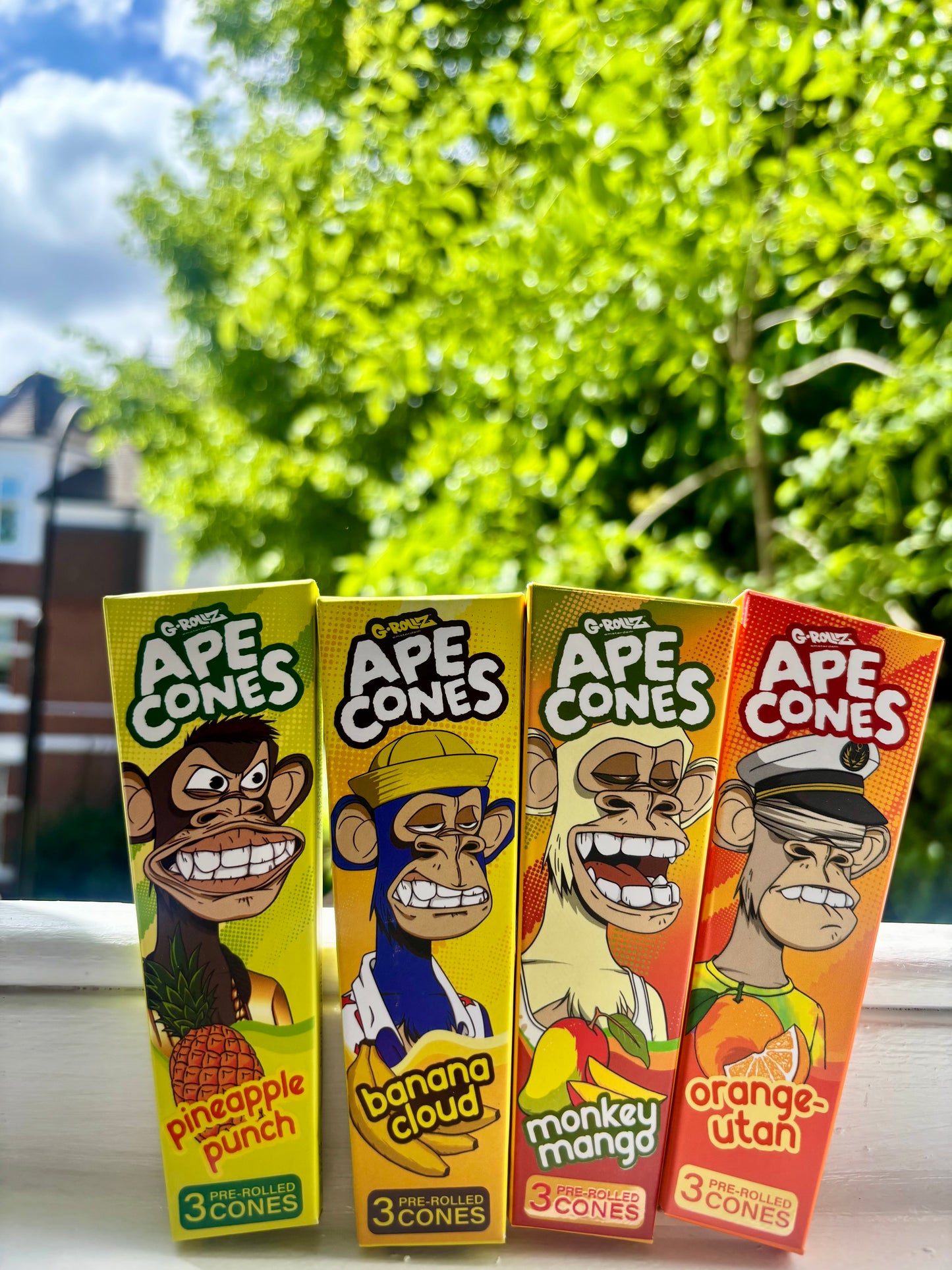 G-ROLLZ Ape Cones - 3 Cones Per Pack - Pop Activated Flavoured Filter