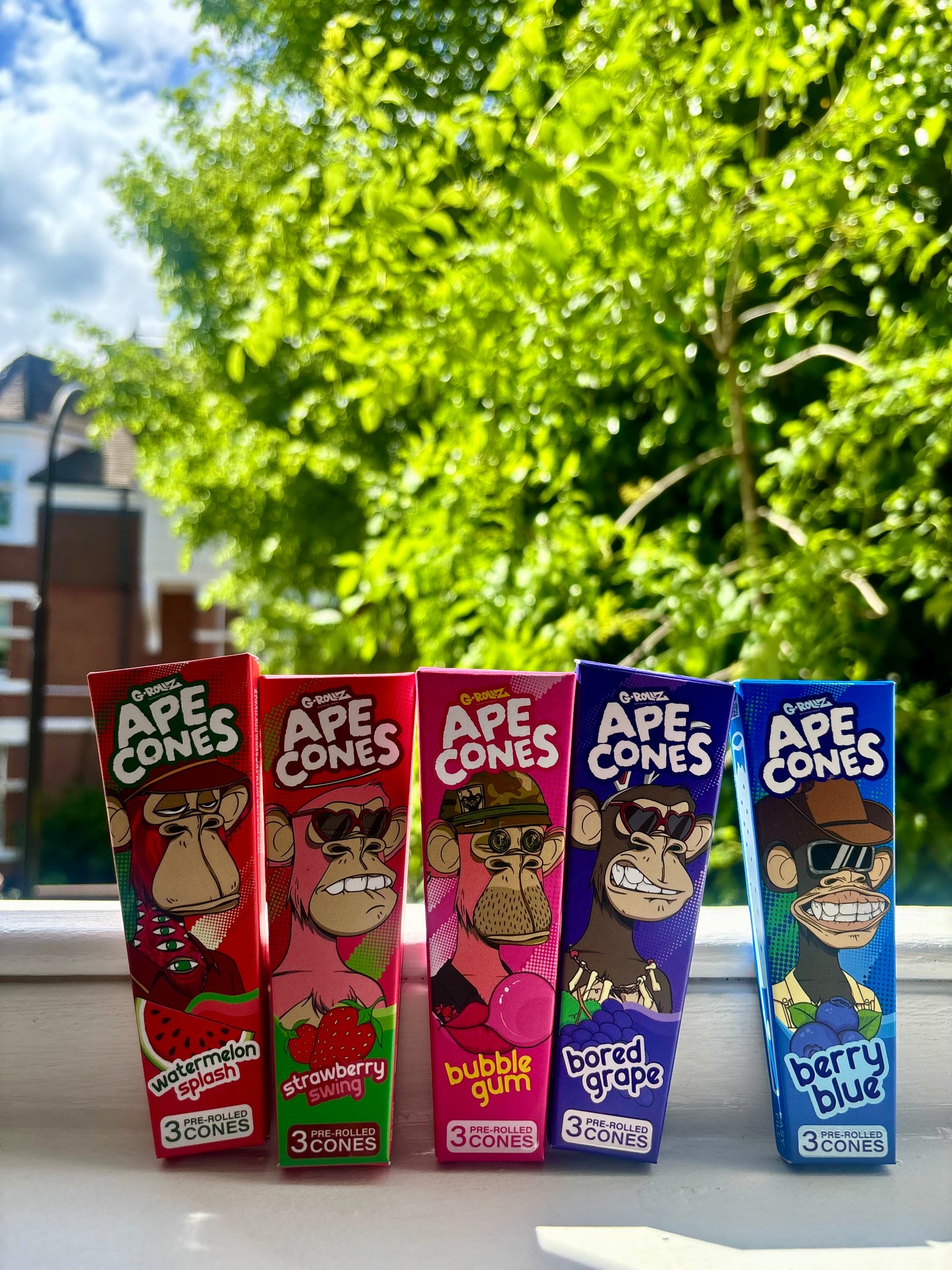 G-ROLLZ Ape Cones - 3 Cones Per Pack - Pop Activated Flavoured Filter