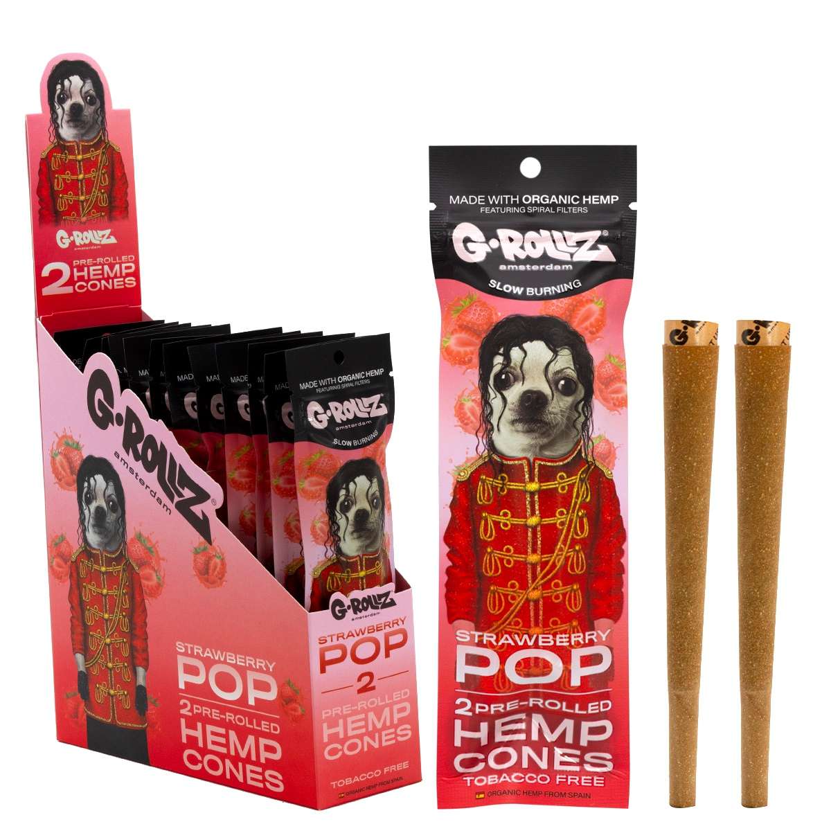 G-ROLLZ Pre-Rolled Cones - 2 Cones Per Pack