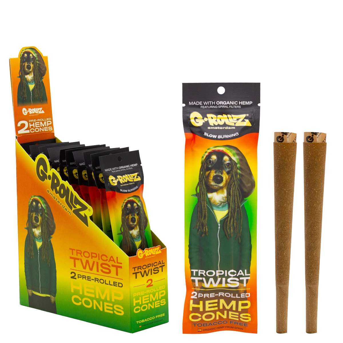 G-ROLLZ Pre-Rolled Cones - 2 Cones Per Pack