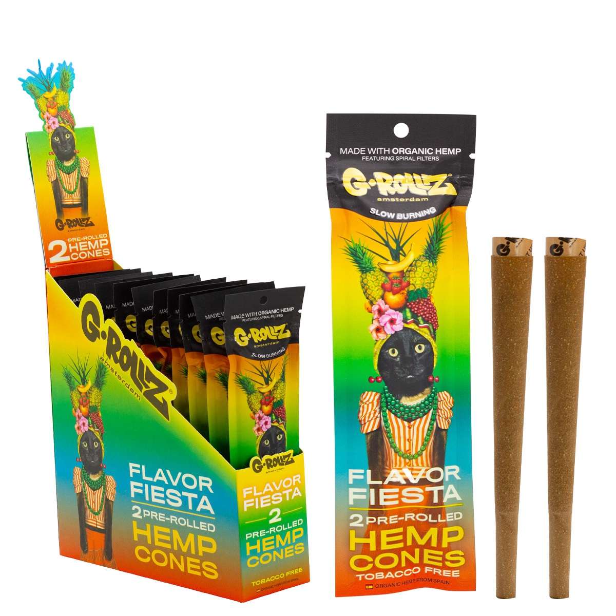 G-ROLLZ Pre-Rolled Cones - 2 Cones Per Pack