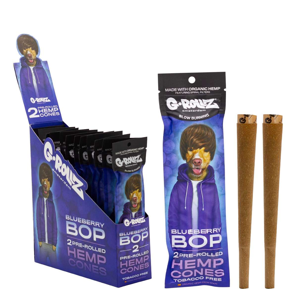 G-ROLLZ Pre-Rolled Cones - 2 Cones Per Pack