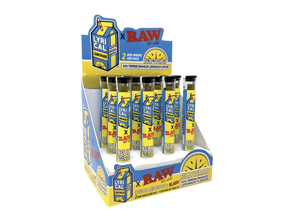 RAW x Lyrical Lemonade Bud Wrap - 2 Cones Per Tube