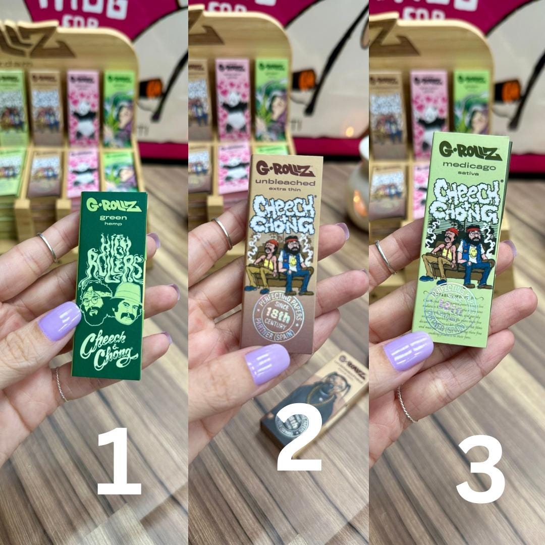 G-ROLLZ - 1 1/4 Size Rolling Papers , Tips & Poker.