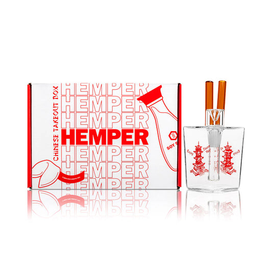 HEMPER Glass Bong Chinese Takeout (6" Height)