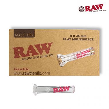 RAW Glass Tips With Flat Mouthpiece