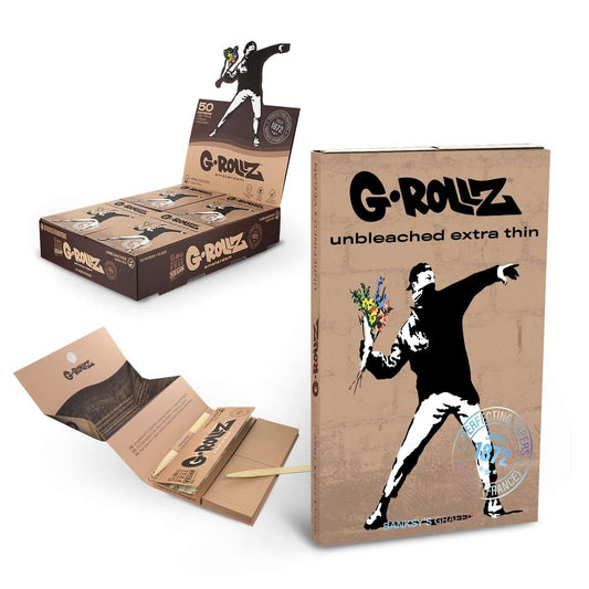G-Rollz | 50 1 1/4 Size Papers + Tips & Tray + Bamboo Poker