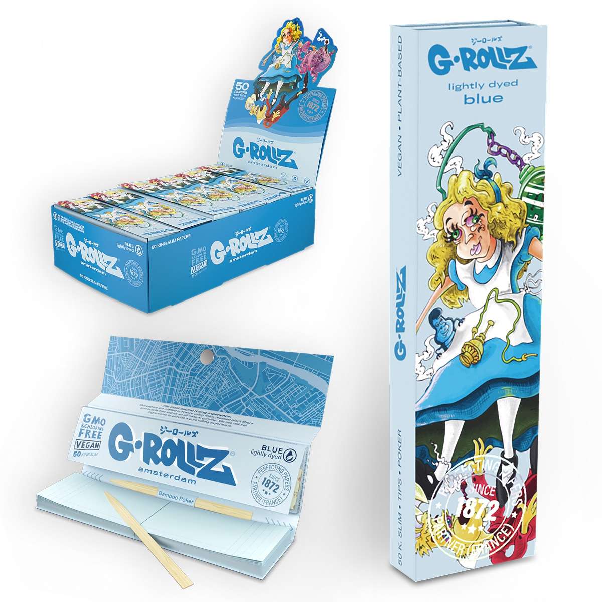 G-ROLLZ - King Size Rolling Papers , Tips & Poker.