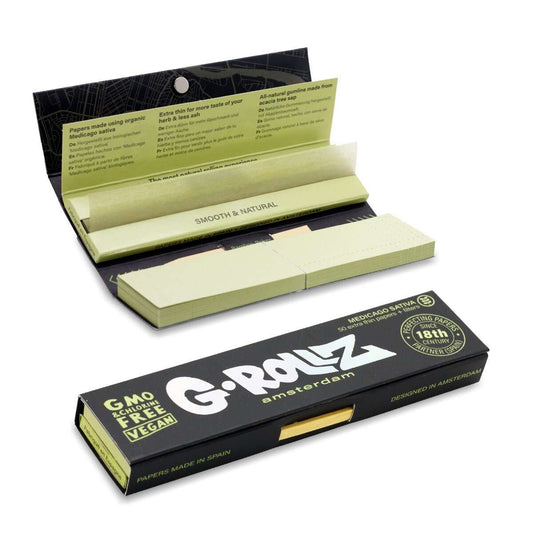 G-ROLLZ - Medicago Sativa - King Size Rolling Papers & Tips
