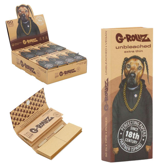 G-ROLLZ - 1 1/4 Size Rolling Papers , Tips & Poker.