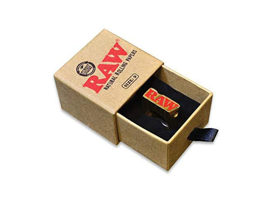 RAW Smoke Ring With Gold Finish Size 7