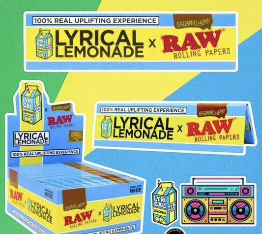 RAW Lyrical Lemonade Flavor Rolling Papers – King Size Wide